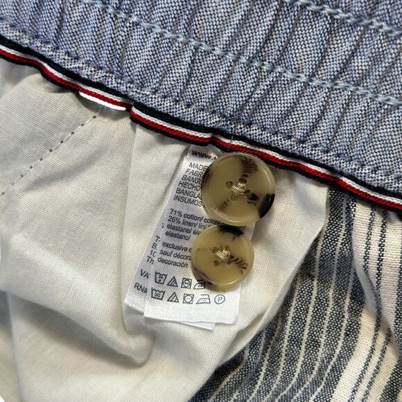 Tommy Hilfiger Men's Bold Stripe 7" Shorts Carbon Grey Blue Stripes Size XL $70 - Picture 6 of 6